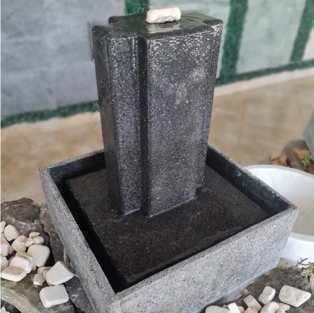 MINI FUENTE VOLCÁNICA NEGRA